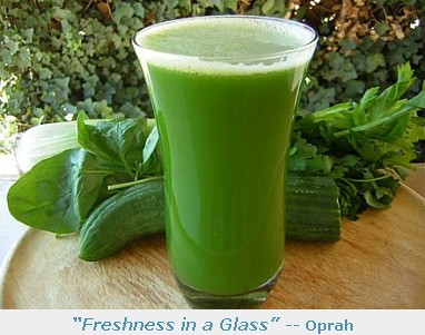 Green Drinks -- Freshness in a Glass -- Oprah Winfrey