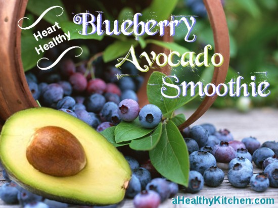 Heart-Healing Blueberry Avocado Smoothie Recipe