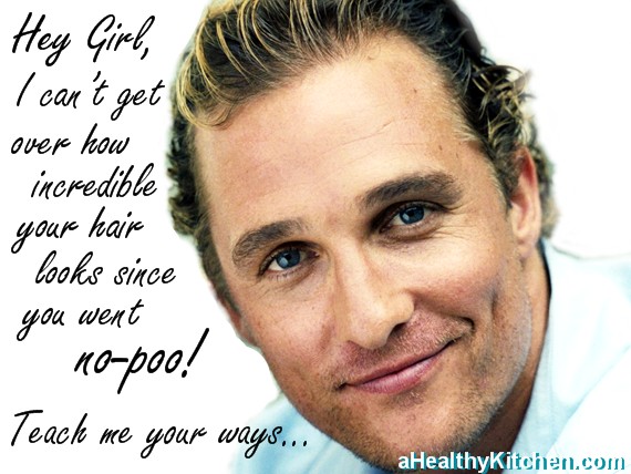 Matthew McConaughey Loves No Poo Too!